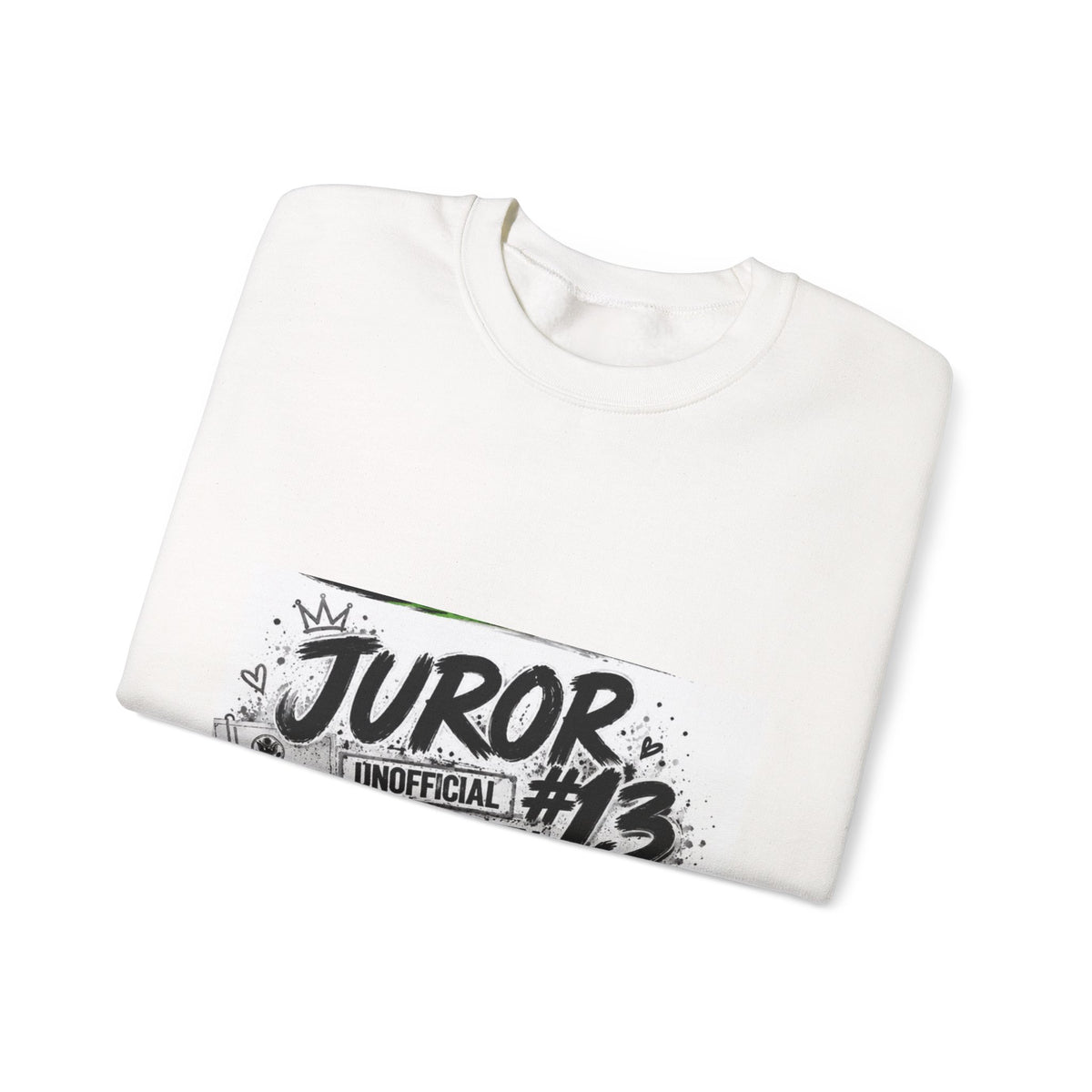Juror Crewneck Sweatshirt — "Juror #13" Jury Duty Graphic Pullover